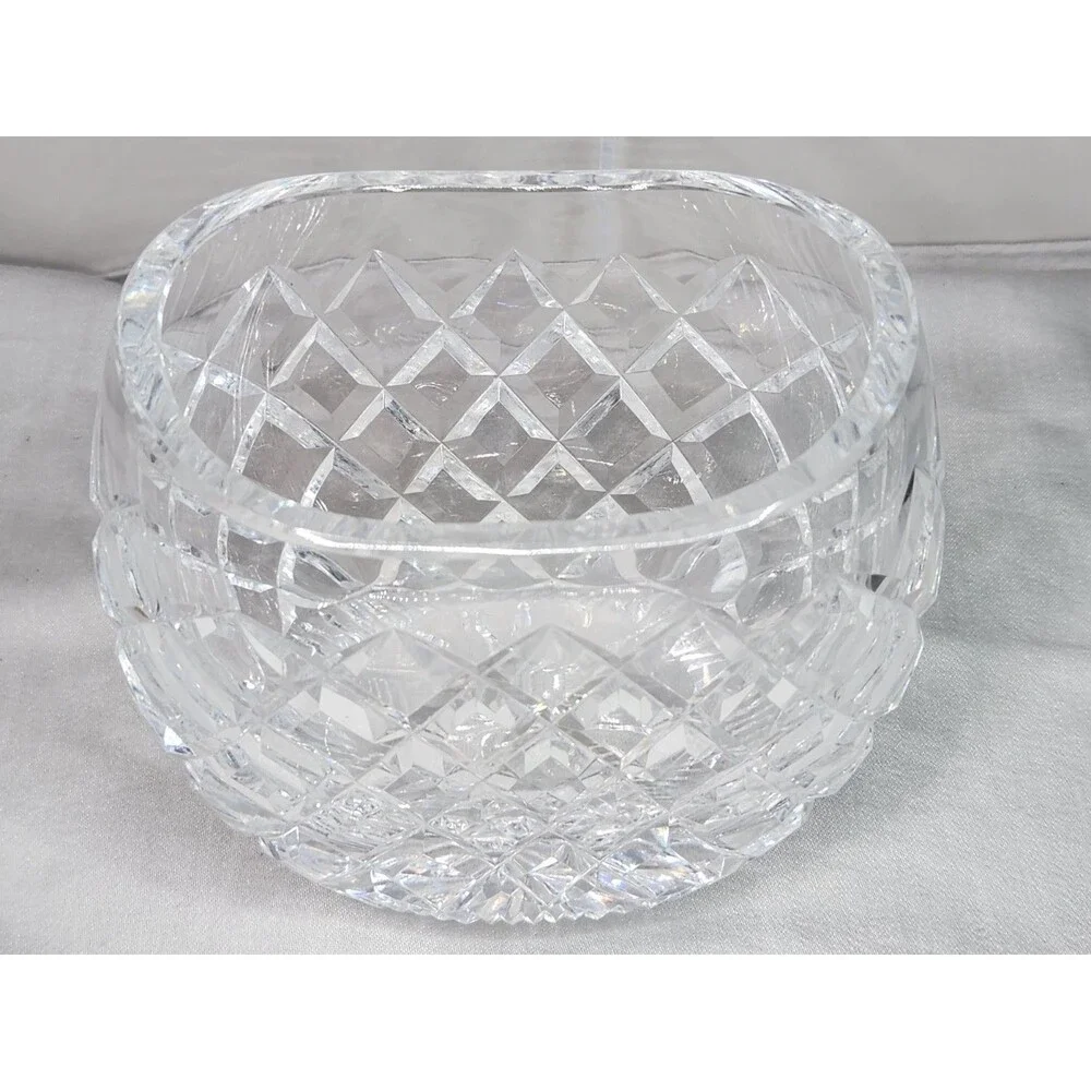 Waterford Crystal Oval Round Flower Vase 4.5